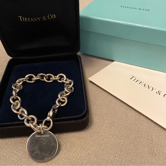 Tiffany & Co. EUC Sterling Silver .925 Circular Charm Bracelet - Picture 6 of 6